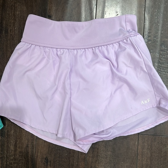 Abercrombie Kids (3 pairs) girls shorts size11/12 (black, lavender and teal) - Picture 3 of 16